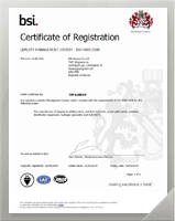 ISO 9001 : 2008 certificate